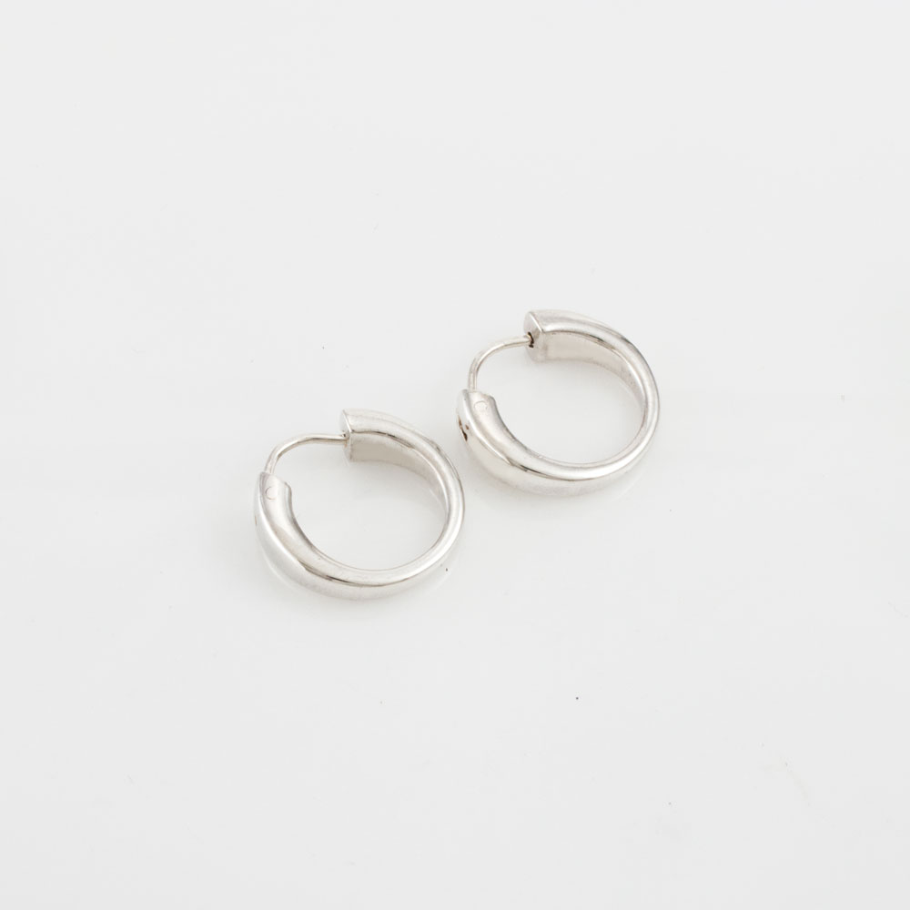 silver loopy earrings